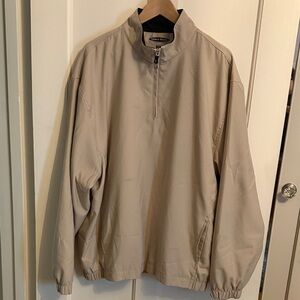 Pebble Beach Men's Tan 1/2 zip